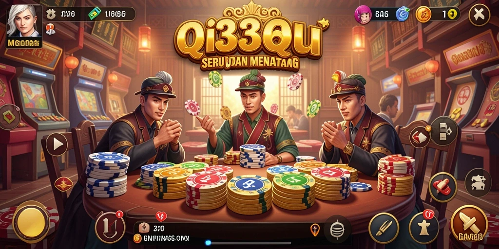Tampilan seru gameplay QiuQiu di 333666.