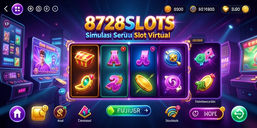 Tampilan gameplay menarik dari simulasi slot 8728SLOTS.