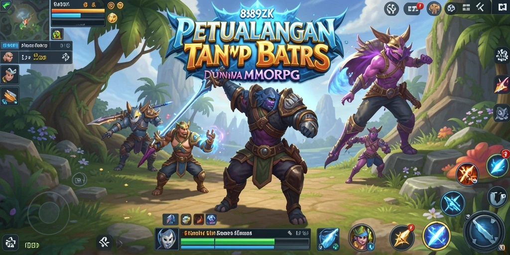 Tangkapan layar menunjukkan pengalaman gameplay seru dalam dunia MMORPG.