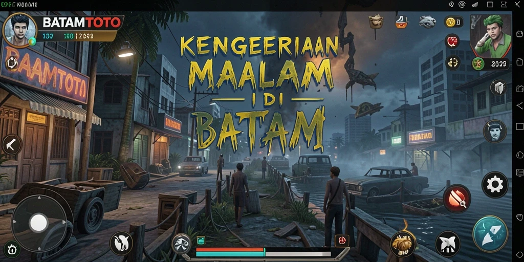 Tampilan gameplay BATAMTOTO yang menampilkan suasana Horror yang mencekam.