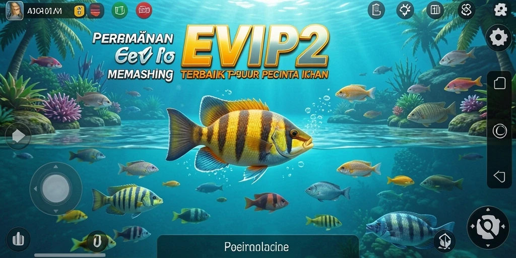 Tampilan gameplay memancing yang menawan di EVIP2.
