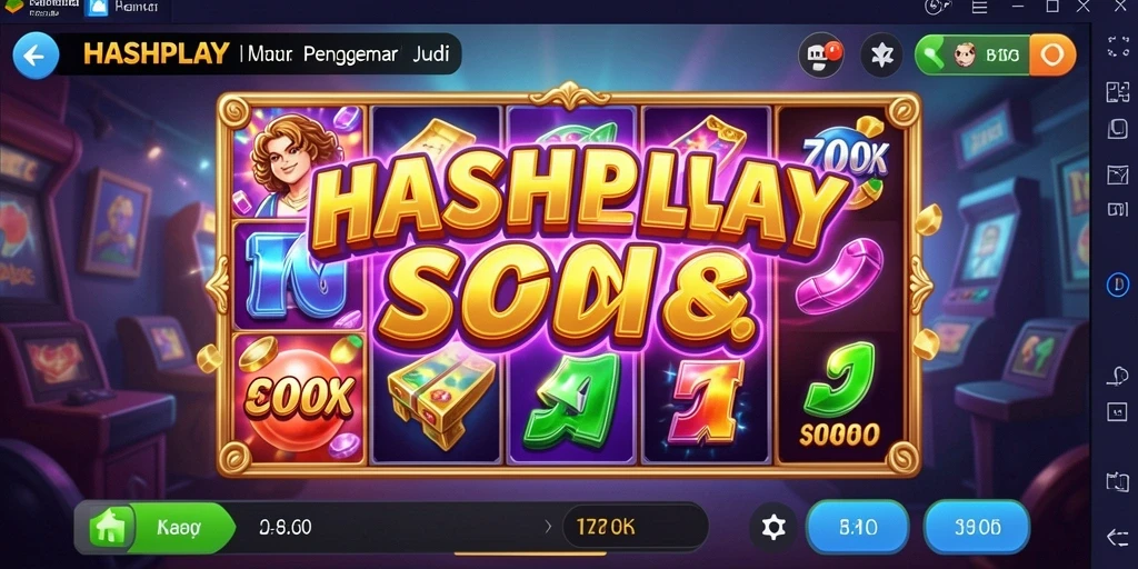 Screenshot utama HASHPLAY menampilkan momen seru saat bermain Slot.