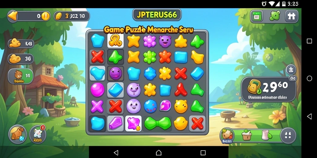 Tampilan gameplay seru dari JPTERUS66 dalam aksi Match-3.
