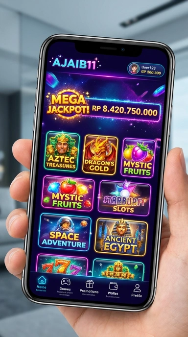Tampilan antar muka aplikasi ajaib11 yang intuitif dan mudah digunakan.